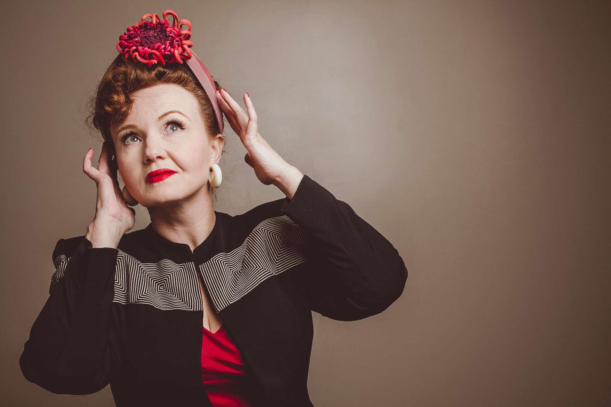 purple and yellow fedora hat