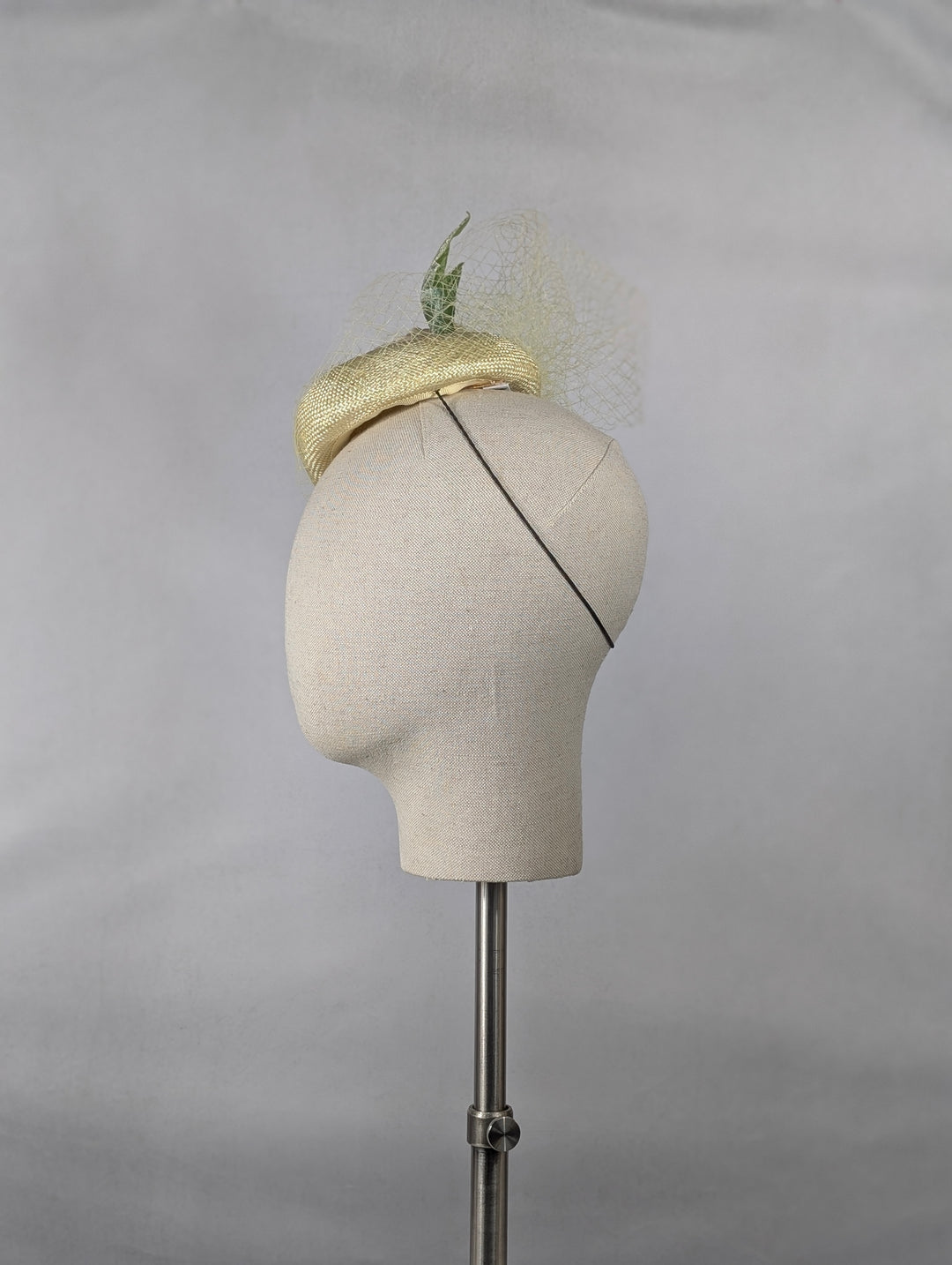 "Peach Peony" cocktail hat