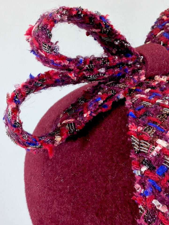 The Bowie Cocktail Hat - Linton Tweed Pink