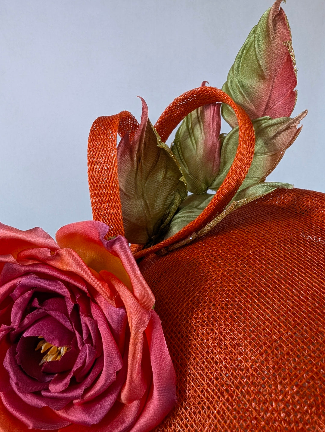 "Orange Delight" cocktail hat