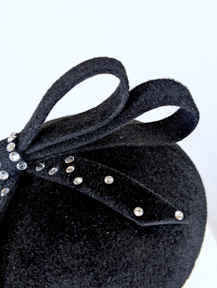 The Bowie Cocktail hat- Swarovski