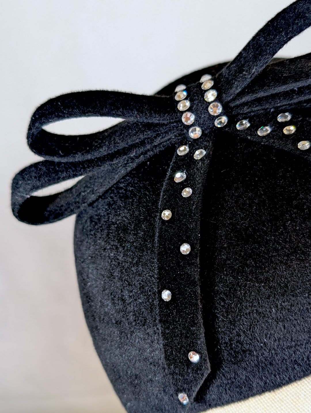 The Bowie Cocktail hat- Swarovski