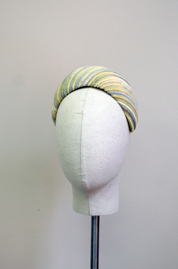 Alison Headband- Chunky Silk Stripes