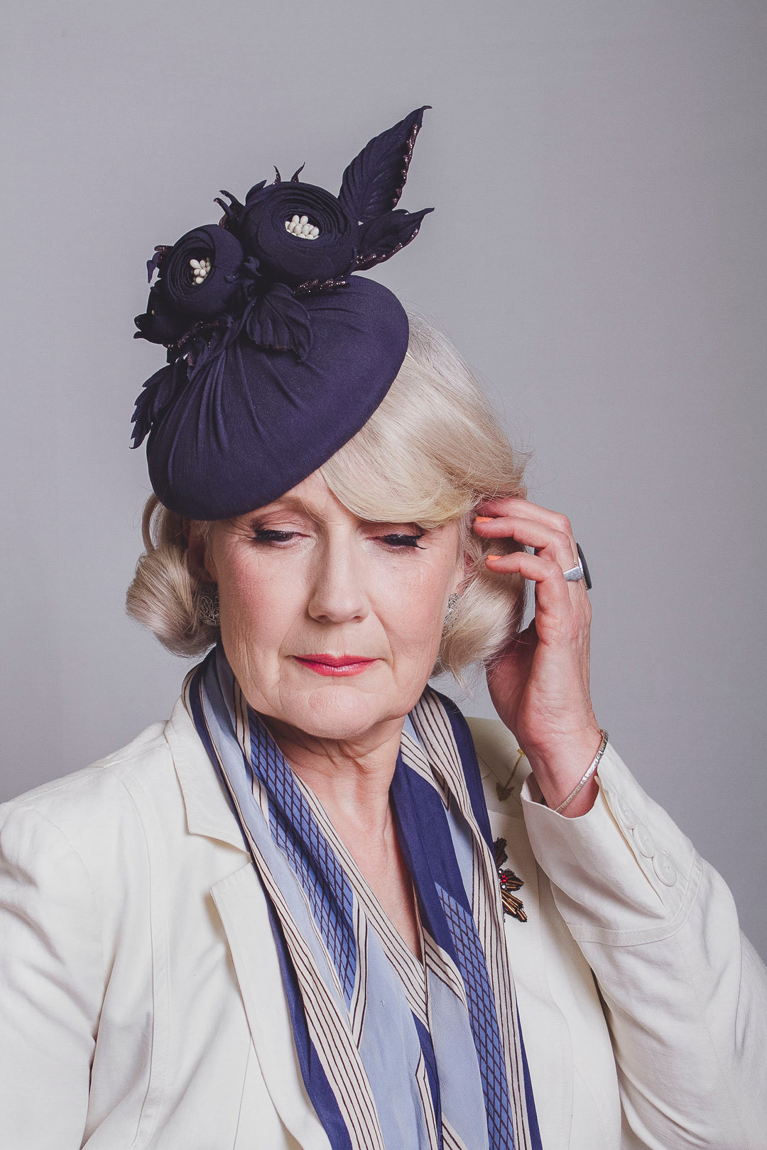 Anja Button Cocktail Hat