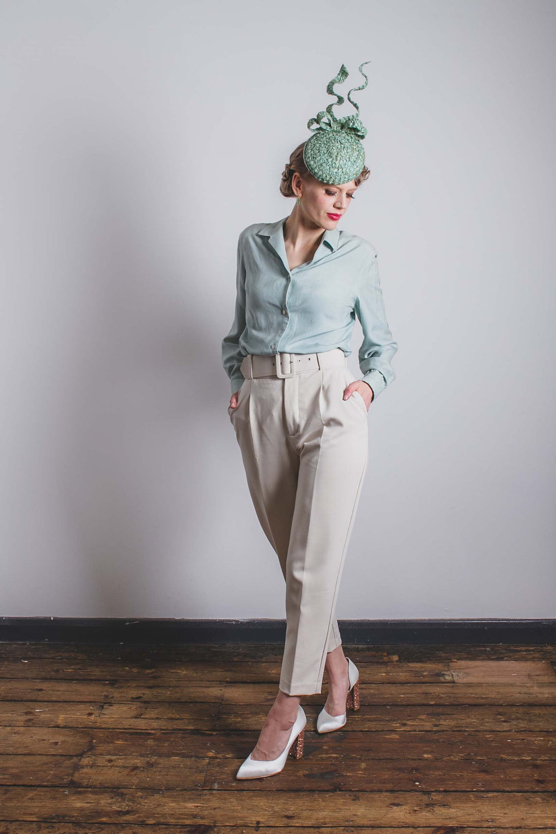 "Azzurra" Cocktail Hat