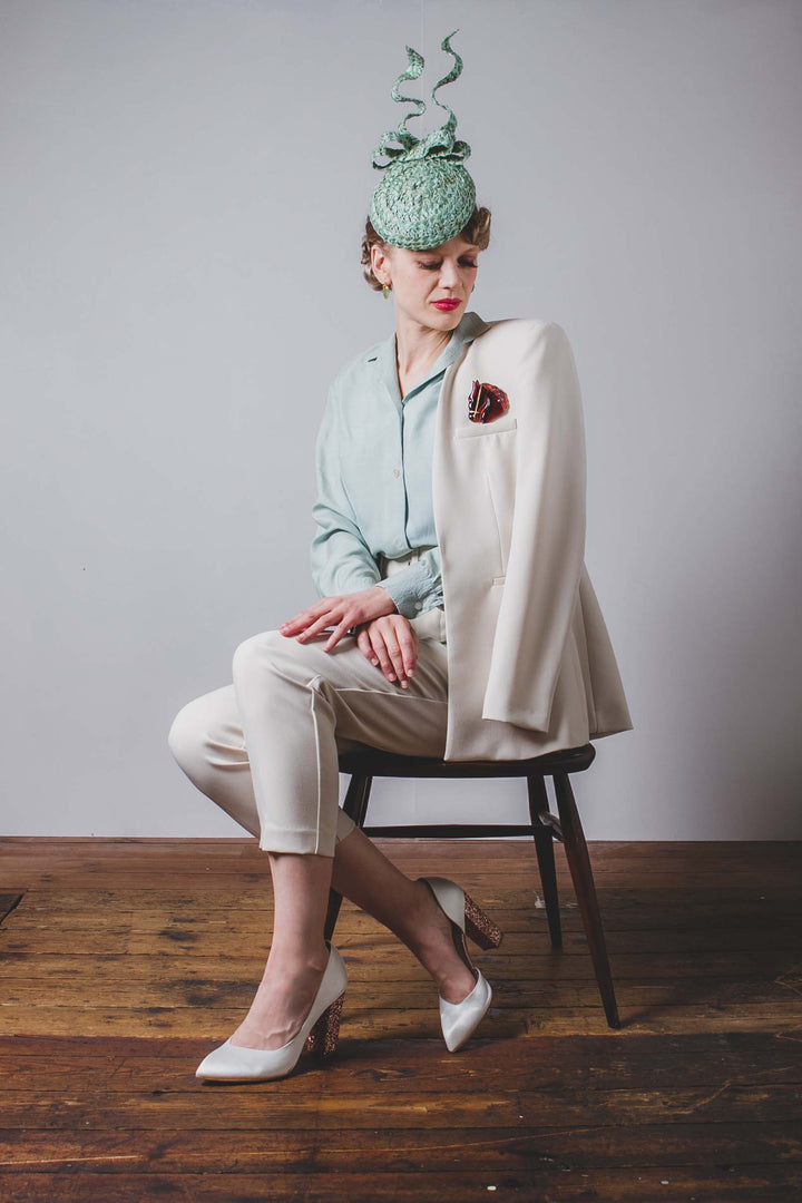 "Azzurra" Cocktail Hat