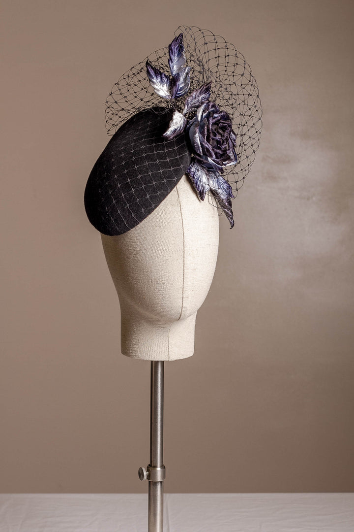 Black Susan Cocktail Hat