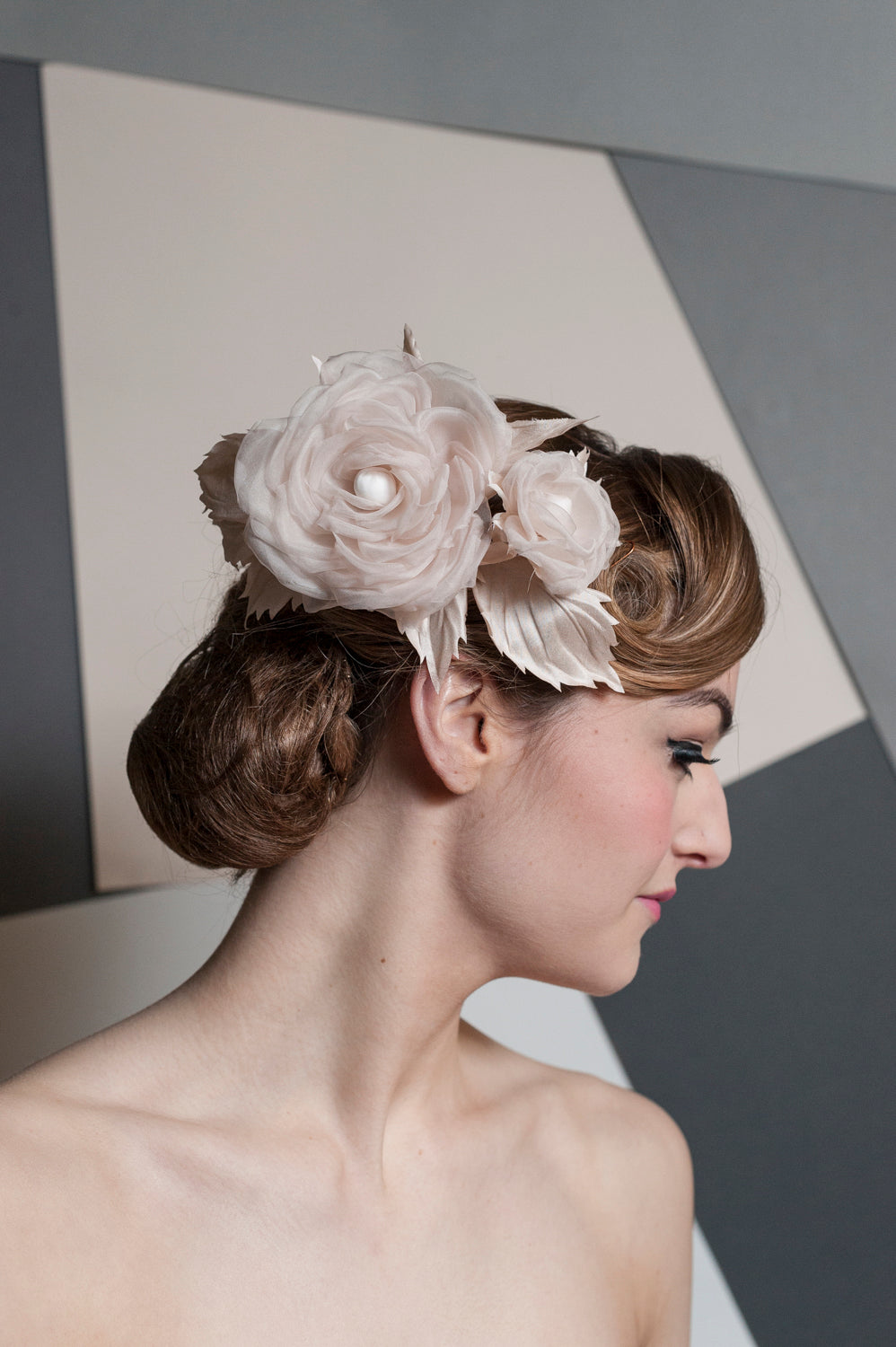 Blush Roses Headpiece