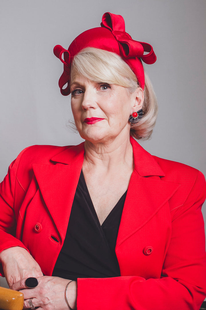 Evangeline Bandeau - Red Bows