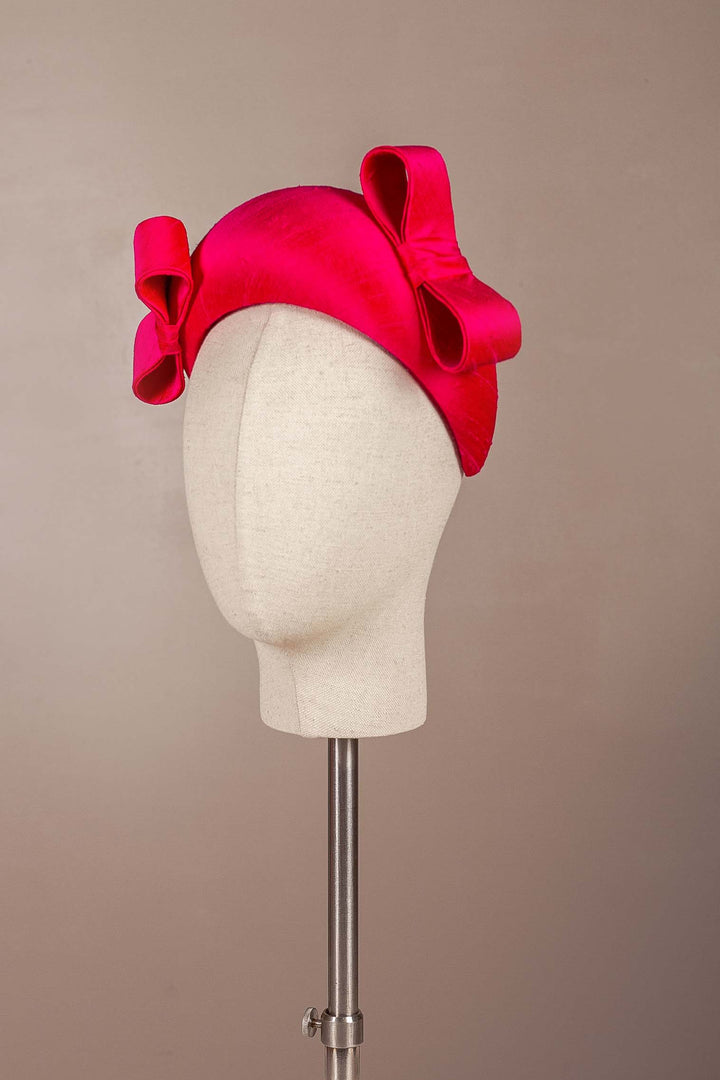 Evangeline Bandeau - Fuchsia Bows