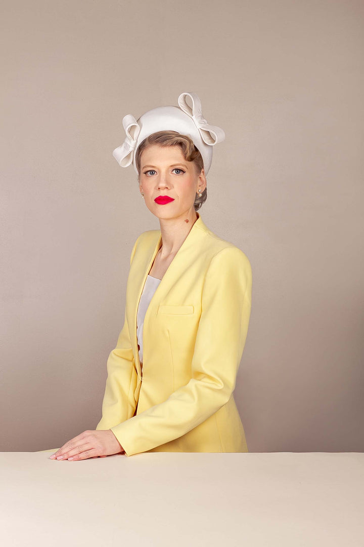 Evangeline Bandeau - White Bows