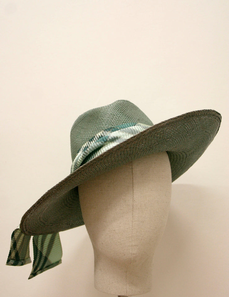 Panama Hat- Malachite green
