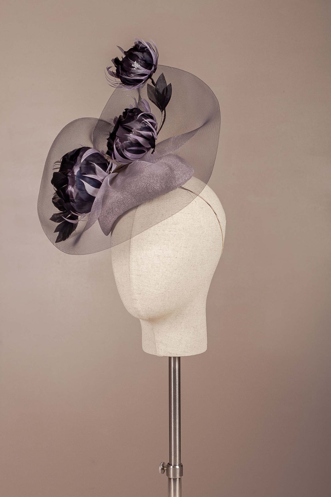 Monochrome Variation Cocktail Hat