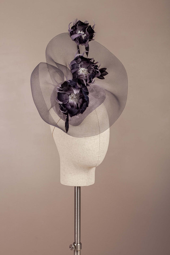 Monochrome Variation Cocktail Hat