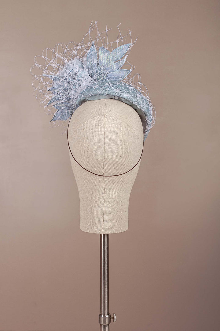 Pale Blue Fantasy Cocktail Hat