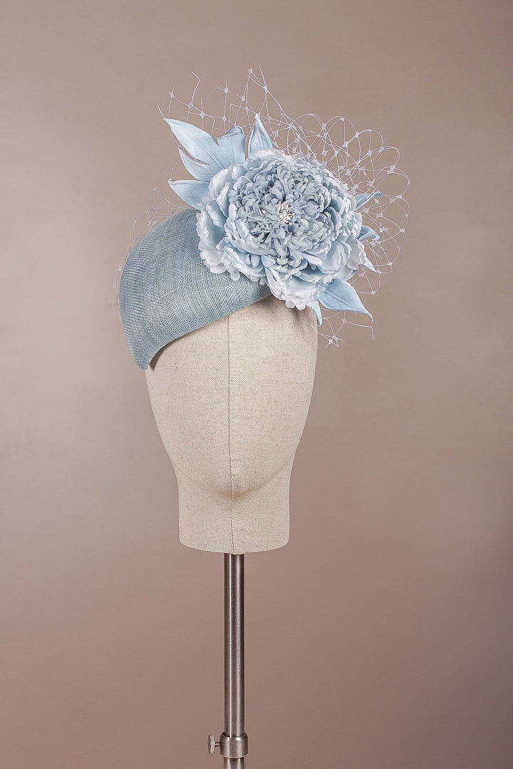 Pale Blue Fantasy Cocktail Hat
