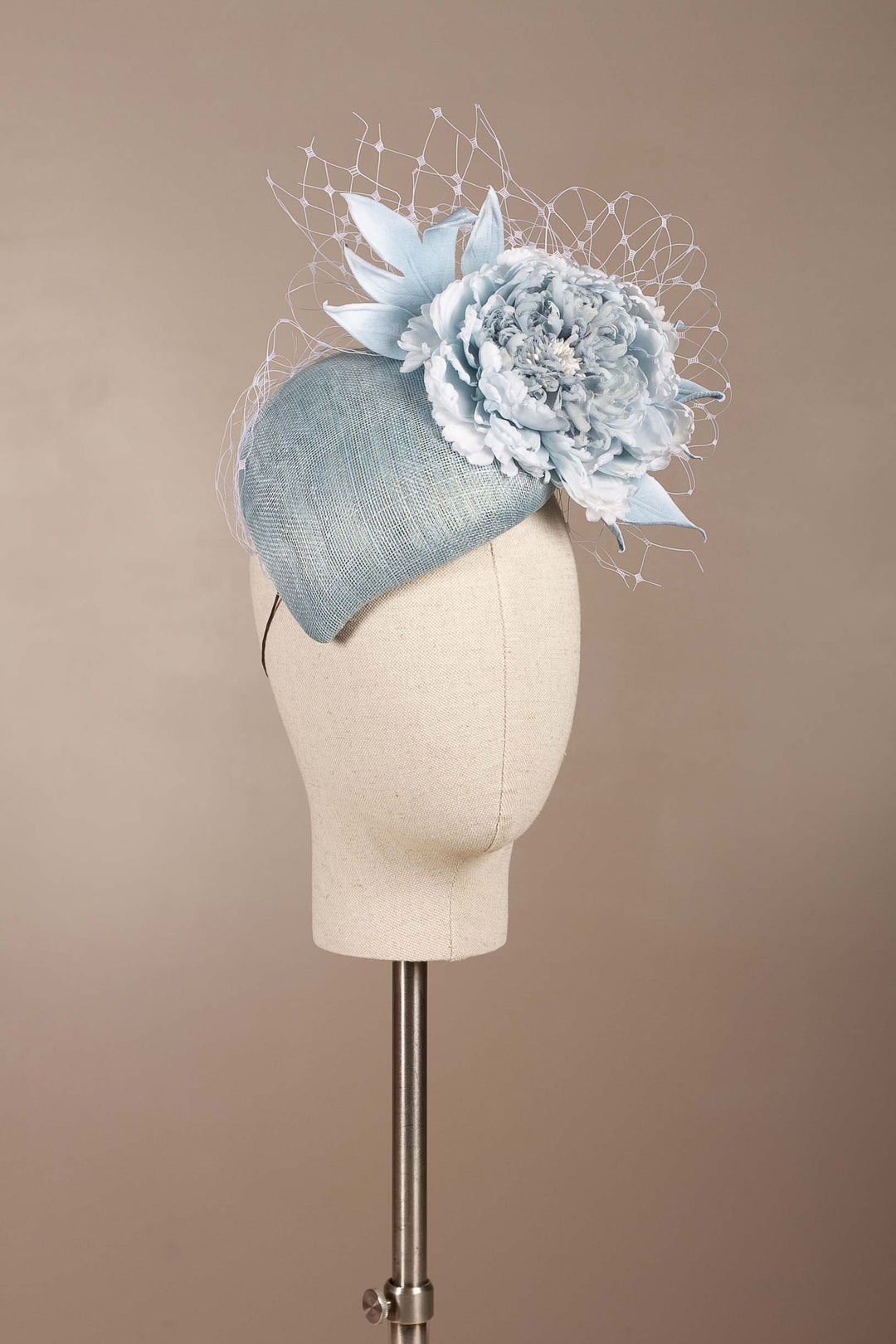 Pale Blue Fantasy Cocktail Hat