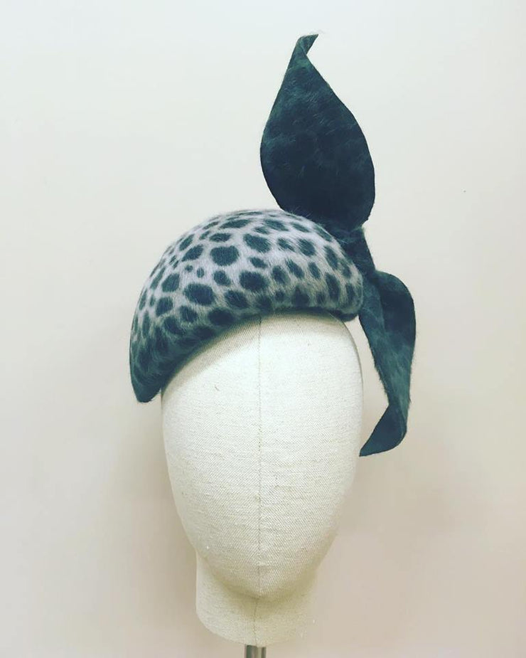 Animal Print Bow Hat