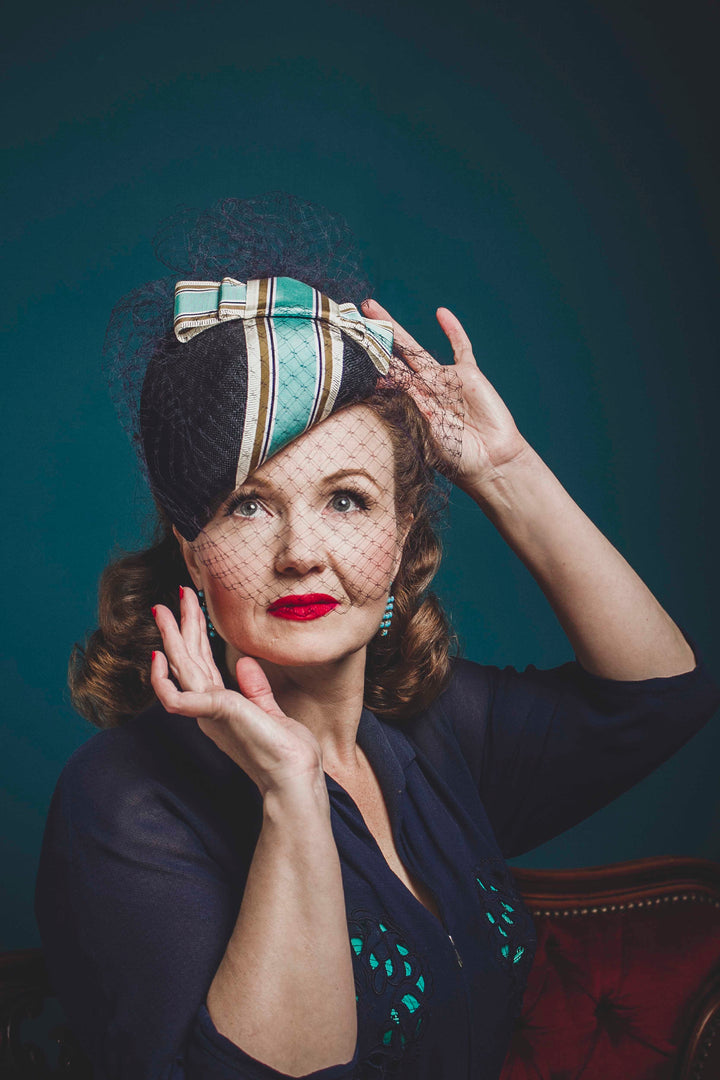 Vintage Ribbon Cocktail Hat