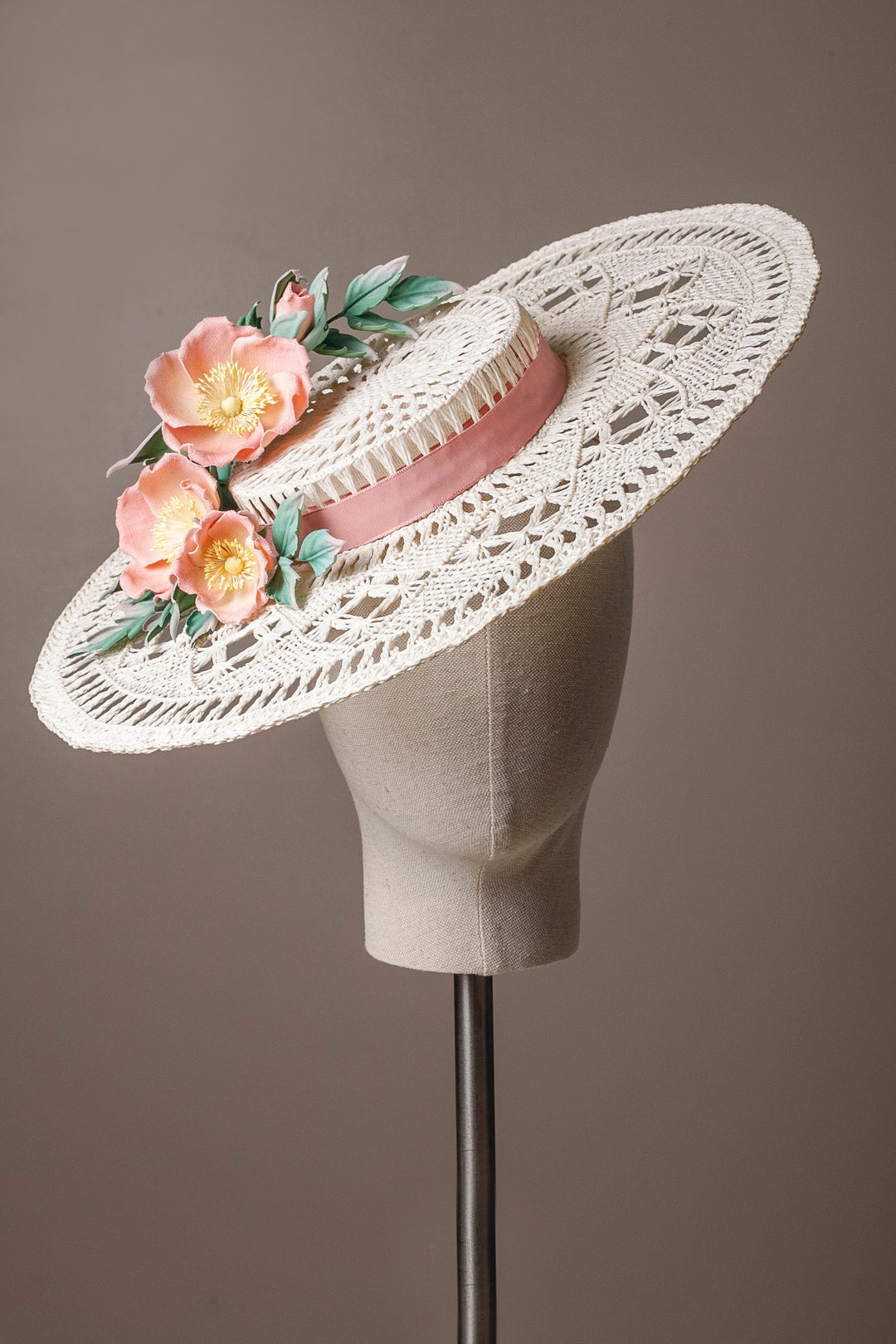 Wild Rose Boater Hat