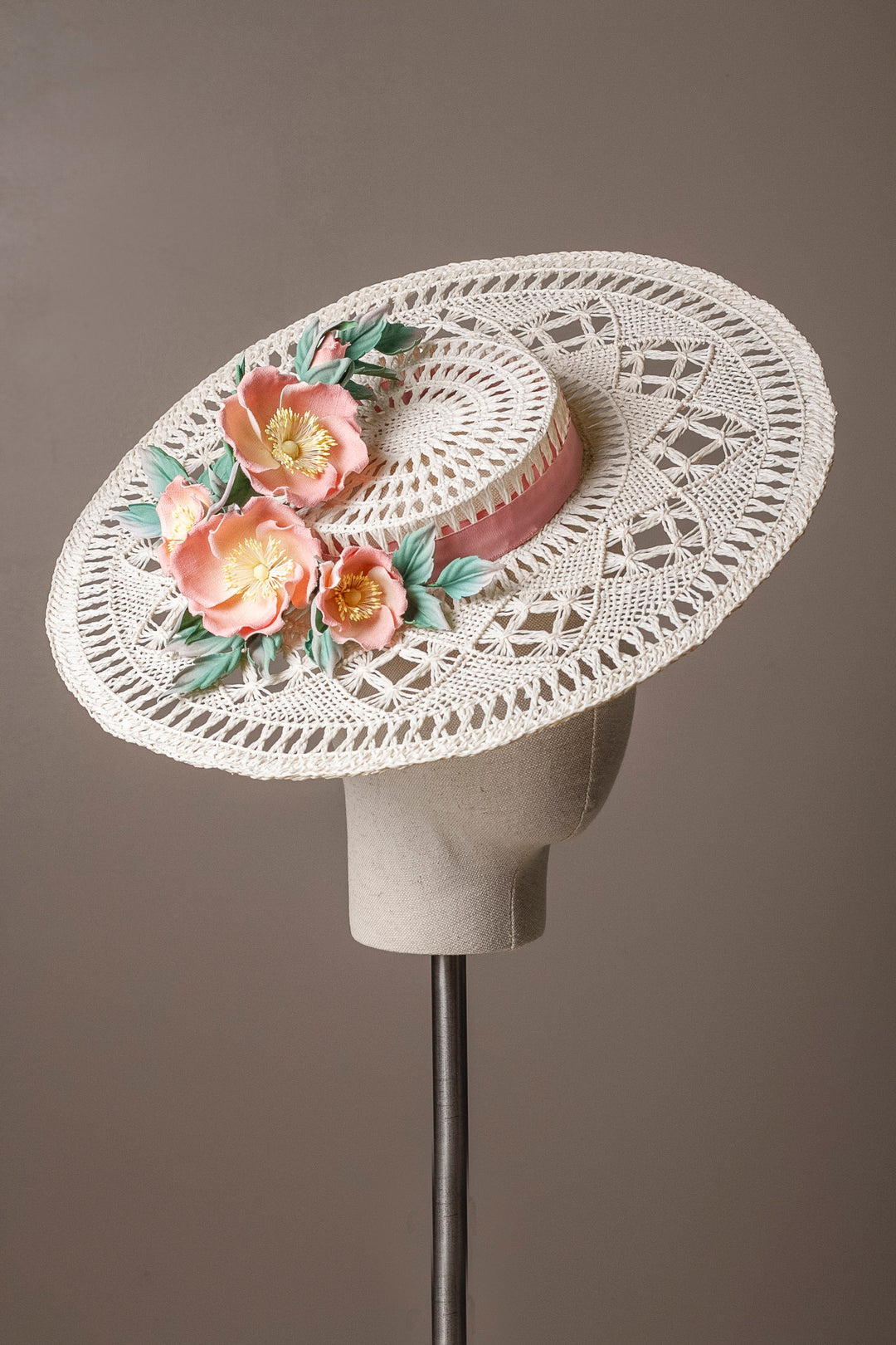 Wild Rose Boater Hat