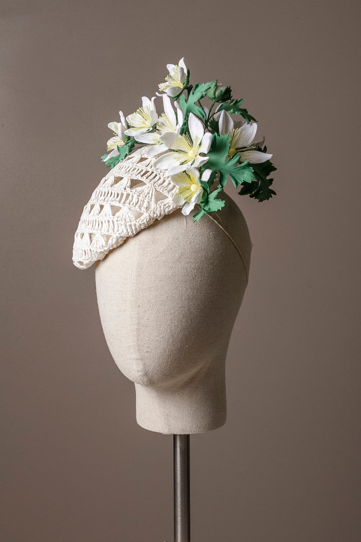 Wood Anemone Cocktail Hat