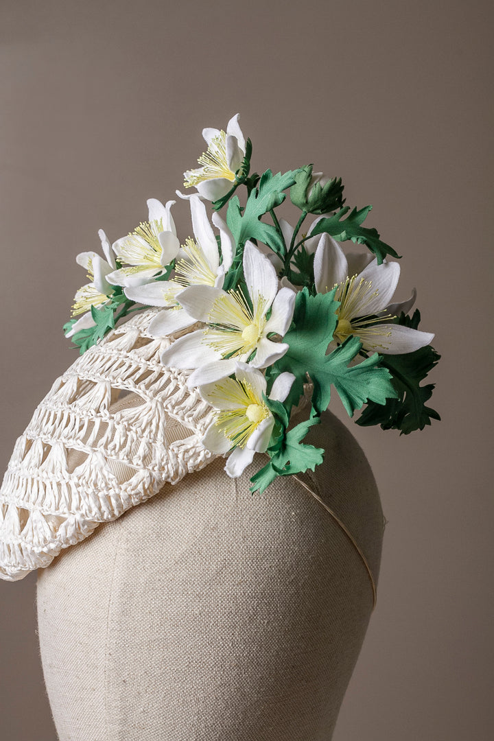 Wood Anemone Cocktail Hat