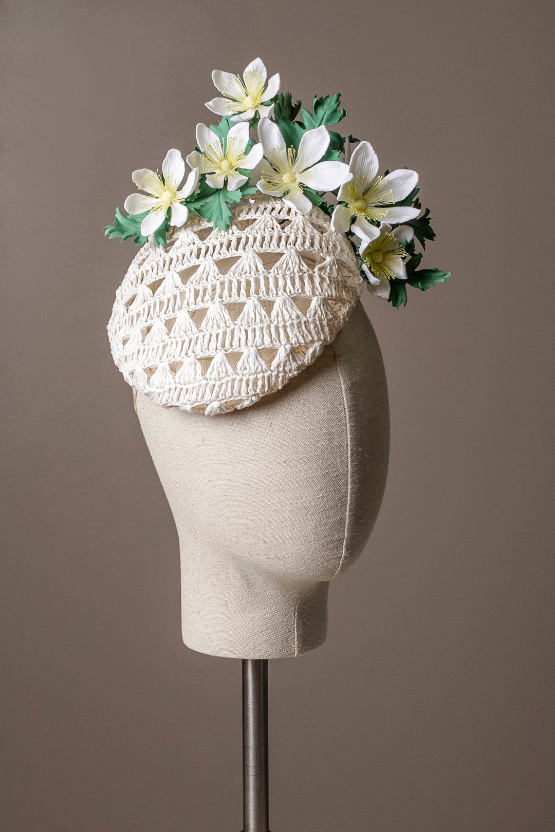 Wood Anemone Cocktail Hat