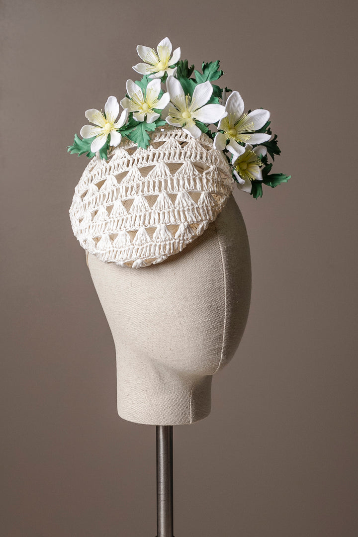 Wood Anemone Cocktail Hat