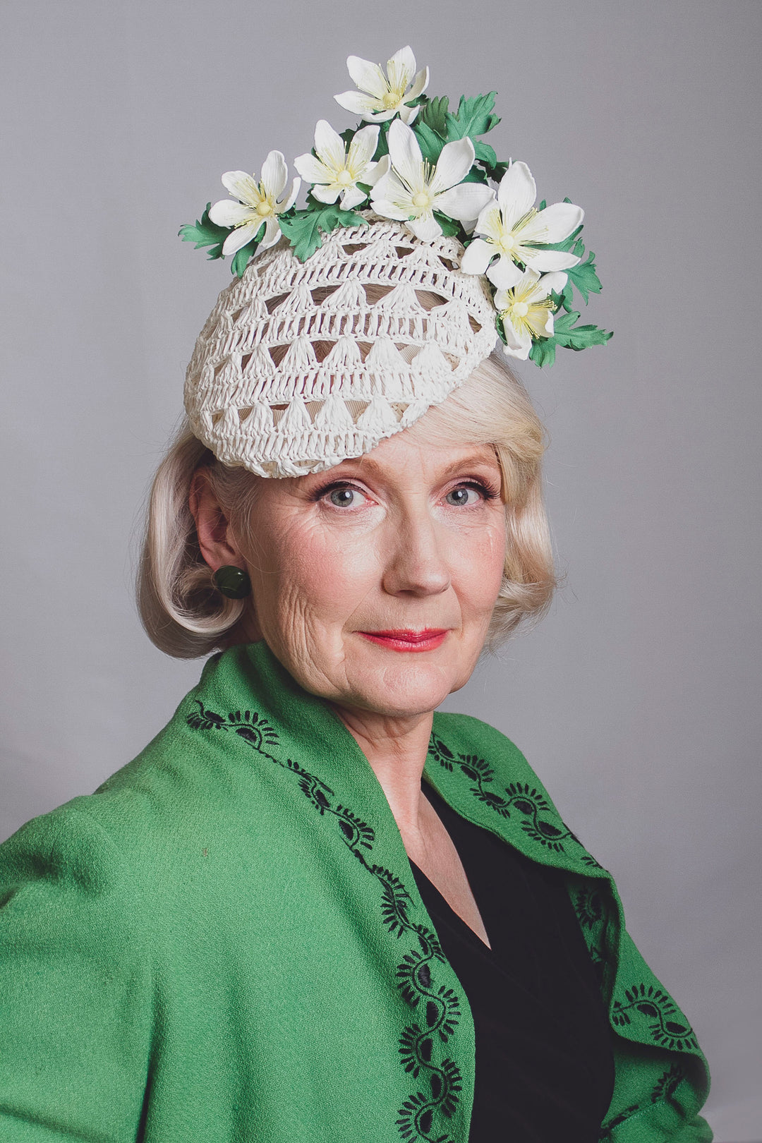 Wood Anemone Cocktail Hat